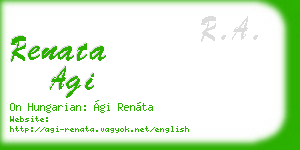 renata agi business card